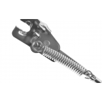 Stojan na bicykel 20" na zadnú nápravu, oceľový, strieborný